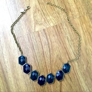 Gold and blue necklace